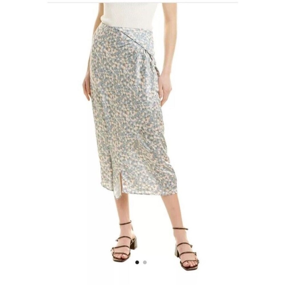 NWT VINCE Carnation Floral Asymmetric Hem Skirt Size 20